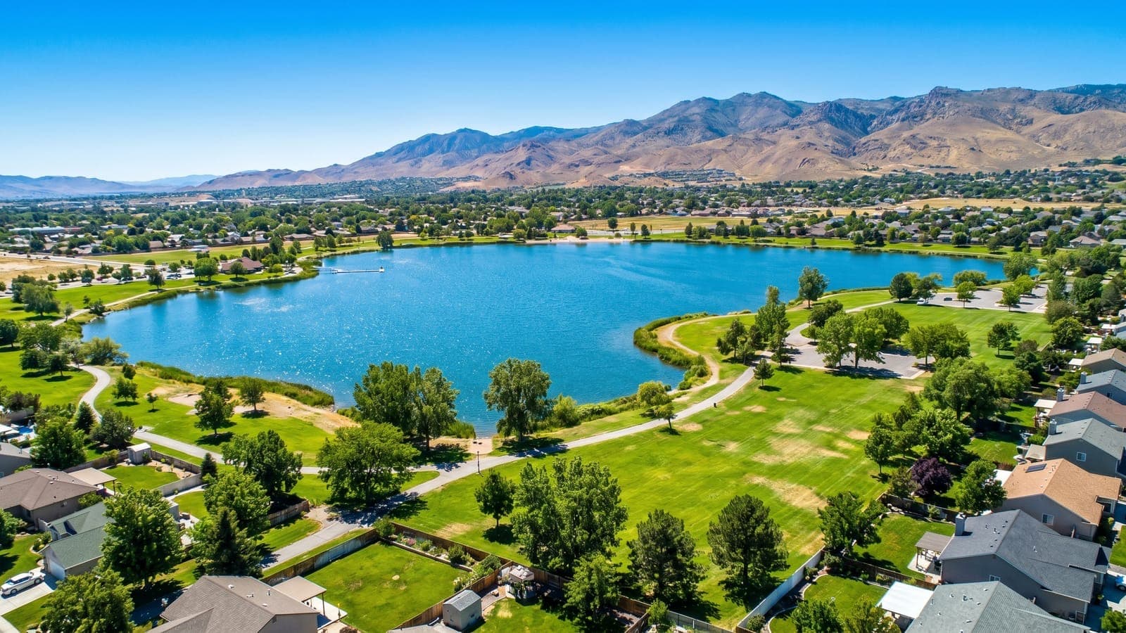 Kiley Ranch master-planned community in North Sparks Nevada with mountain and valley views